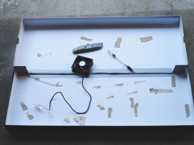 Mark and Cut Hole for Fan