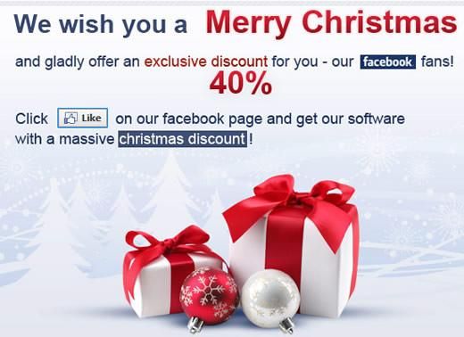 How Facebook Users Can Get Christmas Discount on Multimedia Software