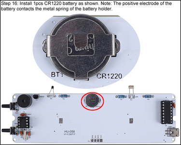 Install 1pcs CR1220 Battery