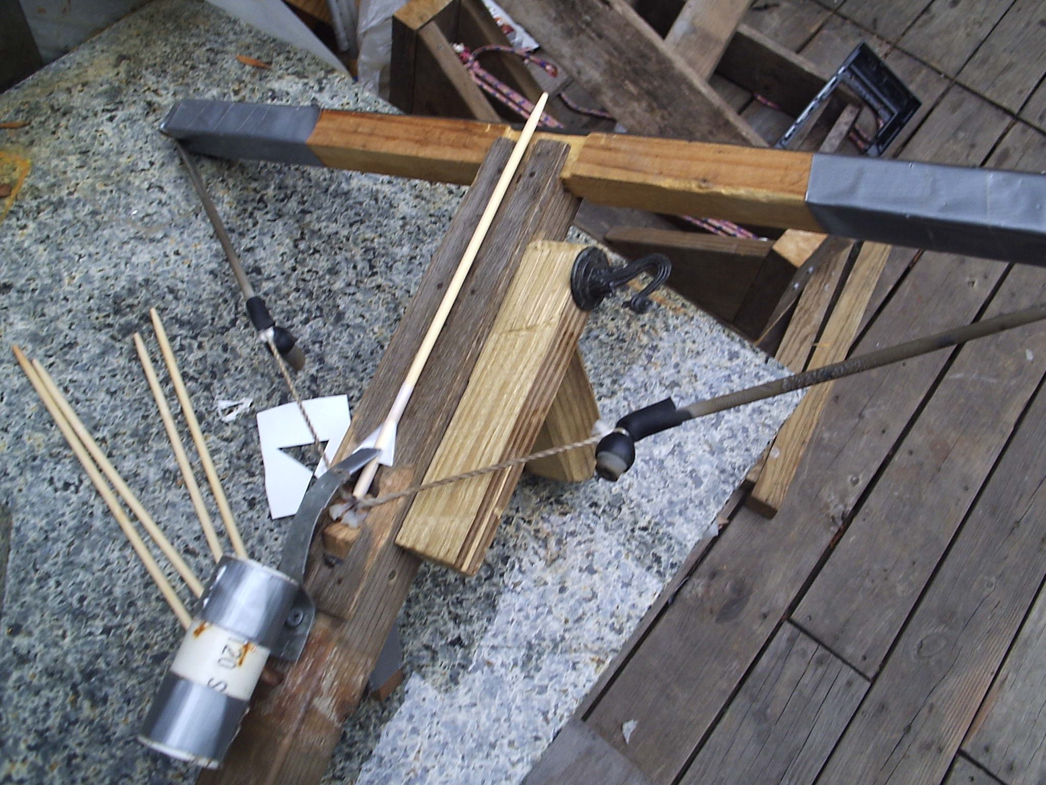 Chopstick Crossbow Arrows 5 Steps Instructables
