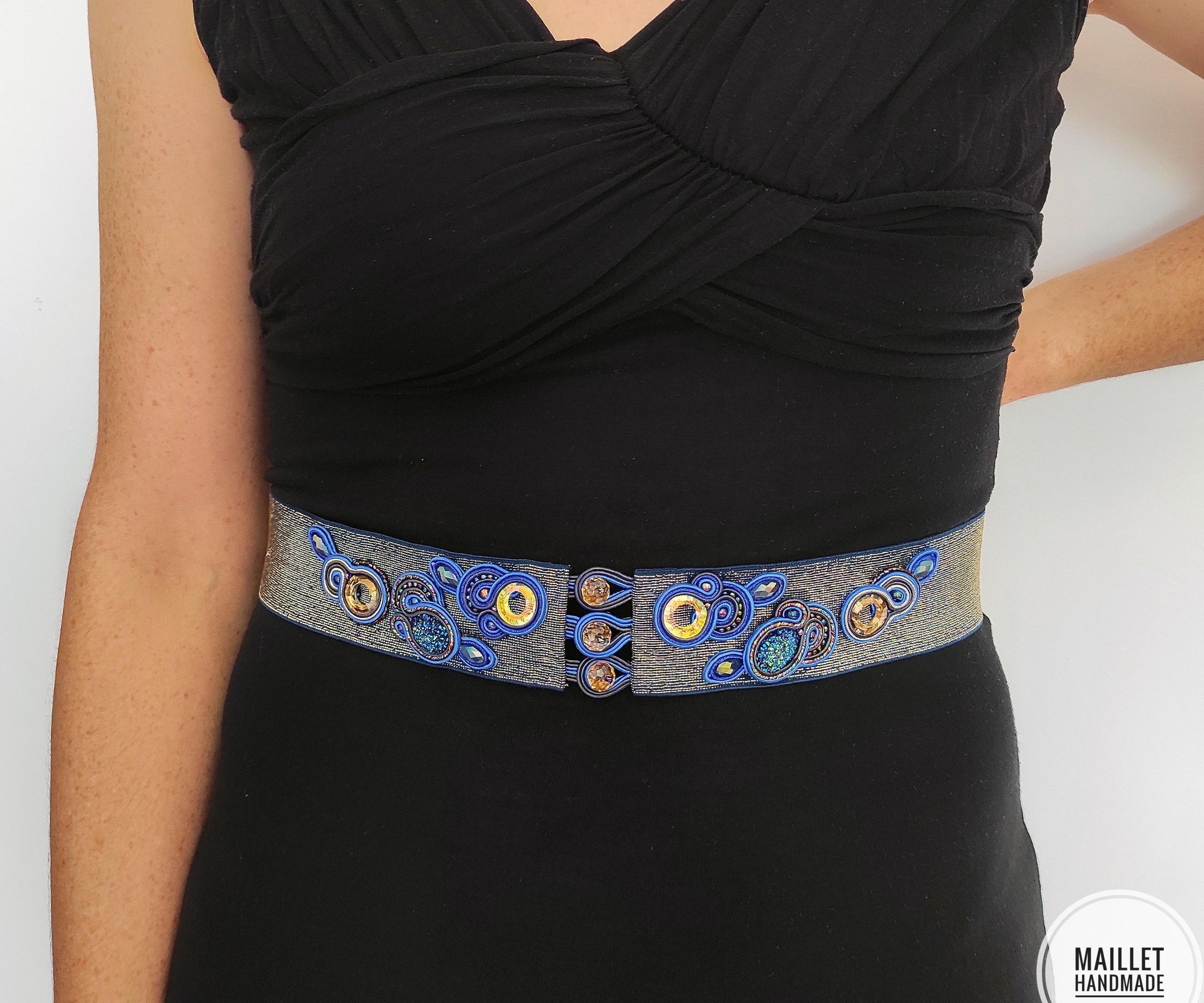 Chic Flower Embroidery Belt