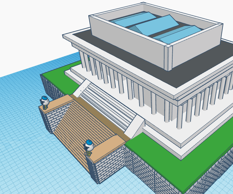 Lincoln Memorial on Tinkercad