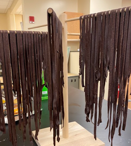 Making the Chocolate Fettuccine; Tools and Ingredients