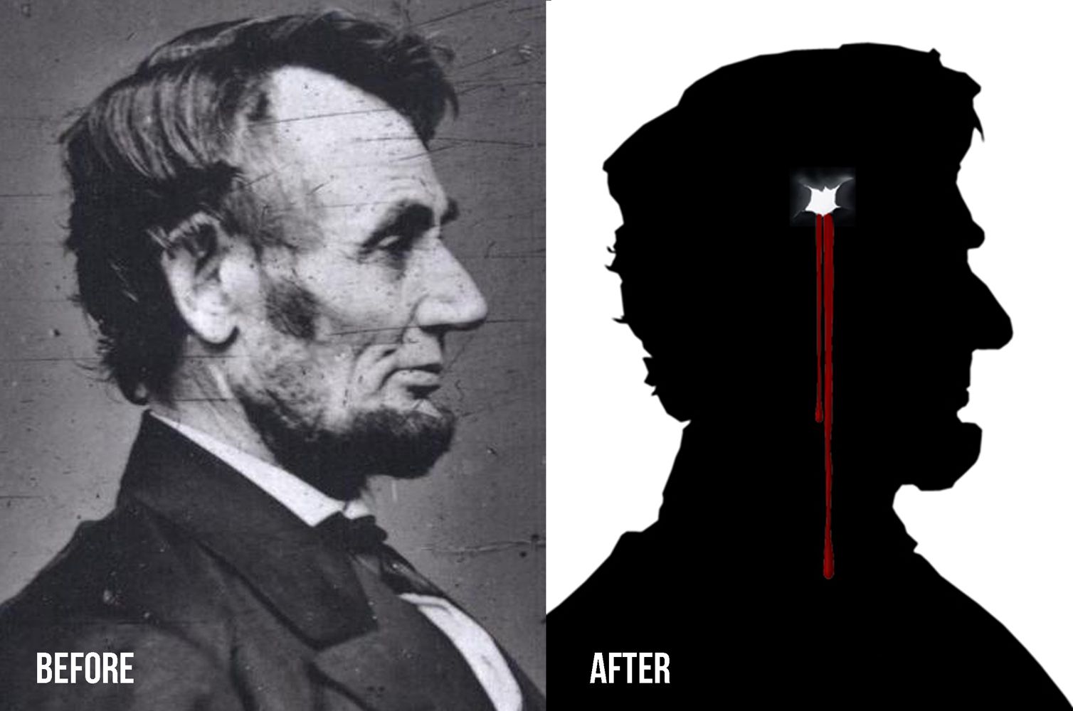 Bleeding Silhouette Photo Edit