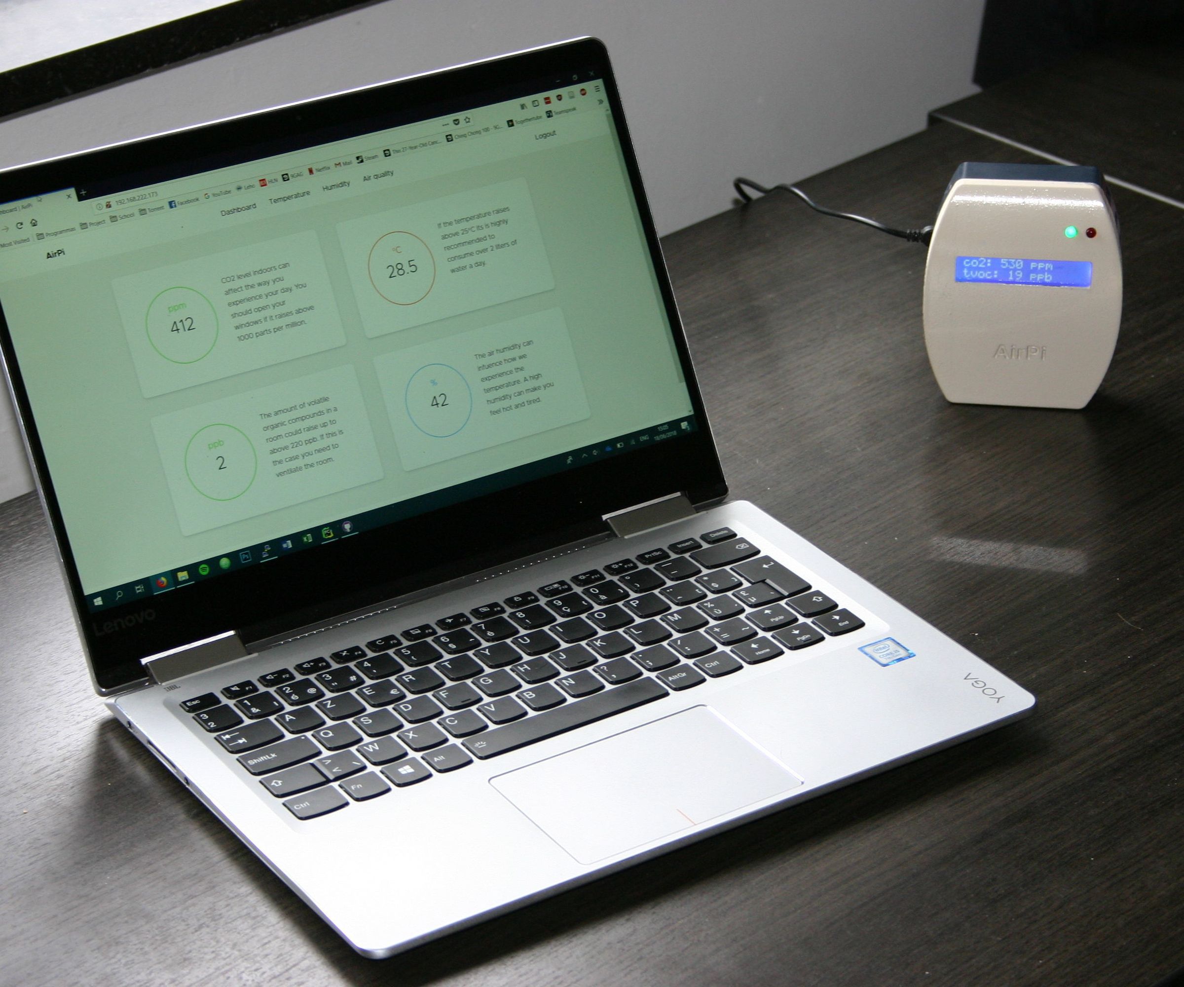 AirPi - Air Quality Sensor