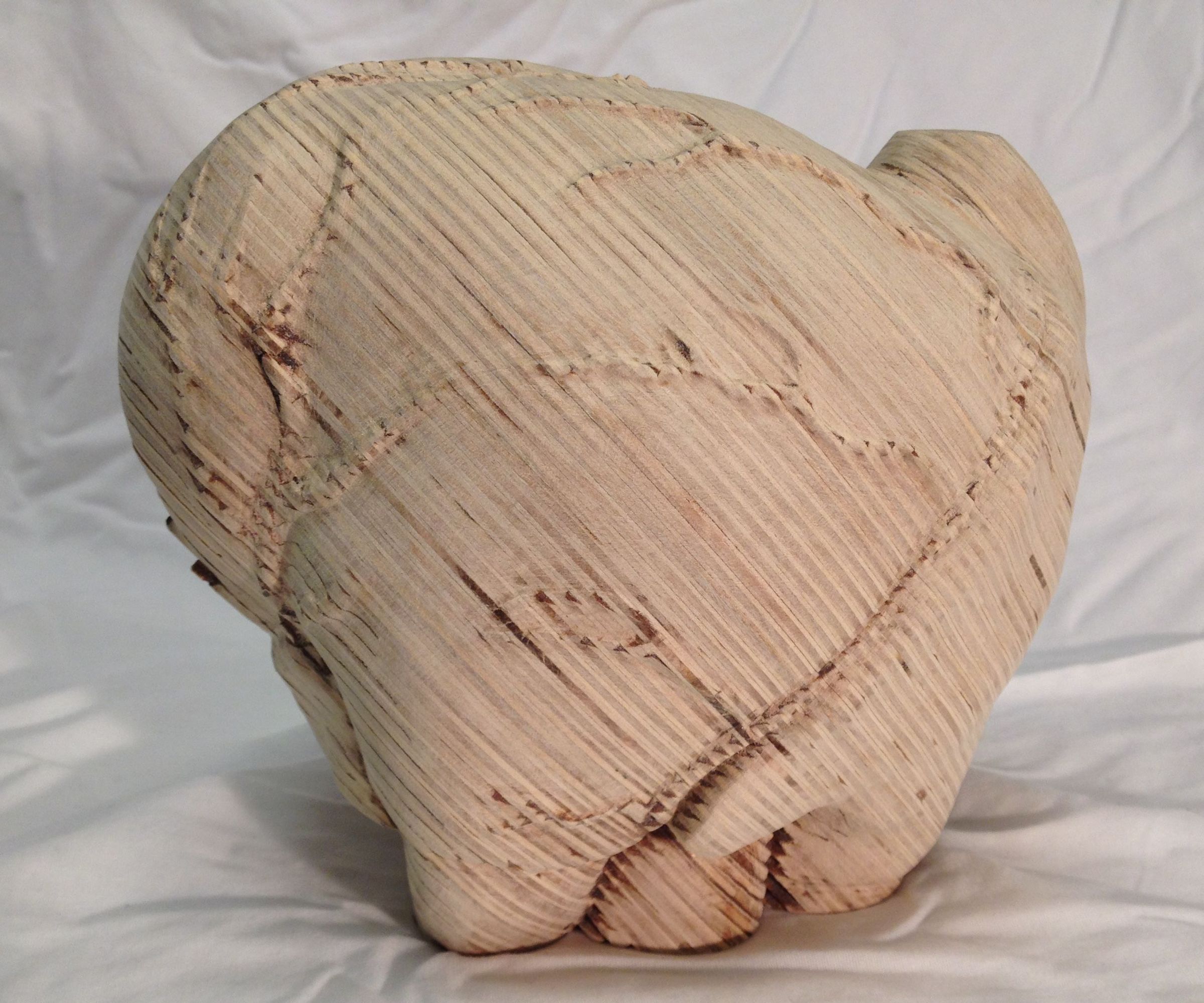 Laser-cut 3D Anatomical Wood Sculpture Using Slicer for Fusion360