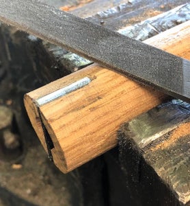 Grind and File the Steel Smooth