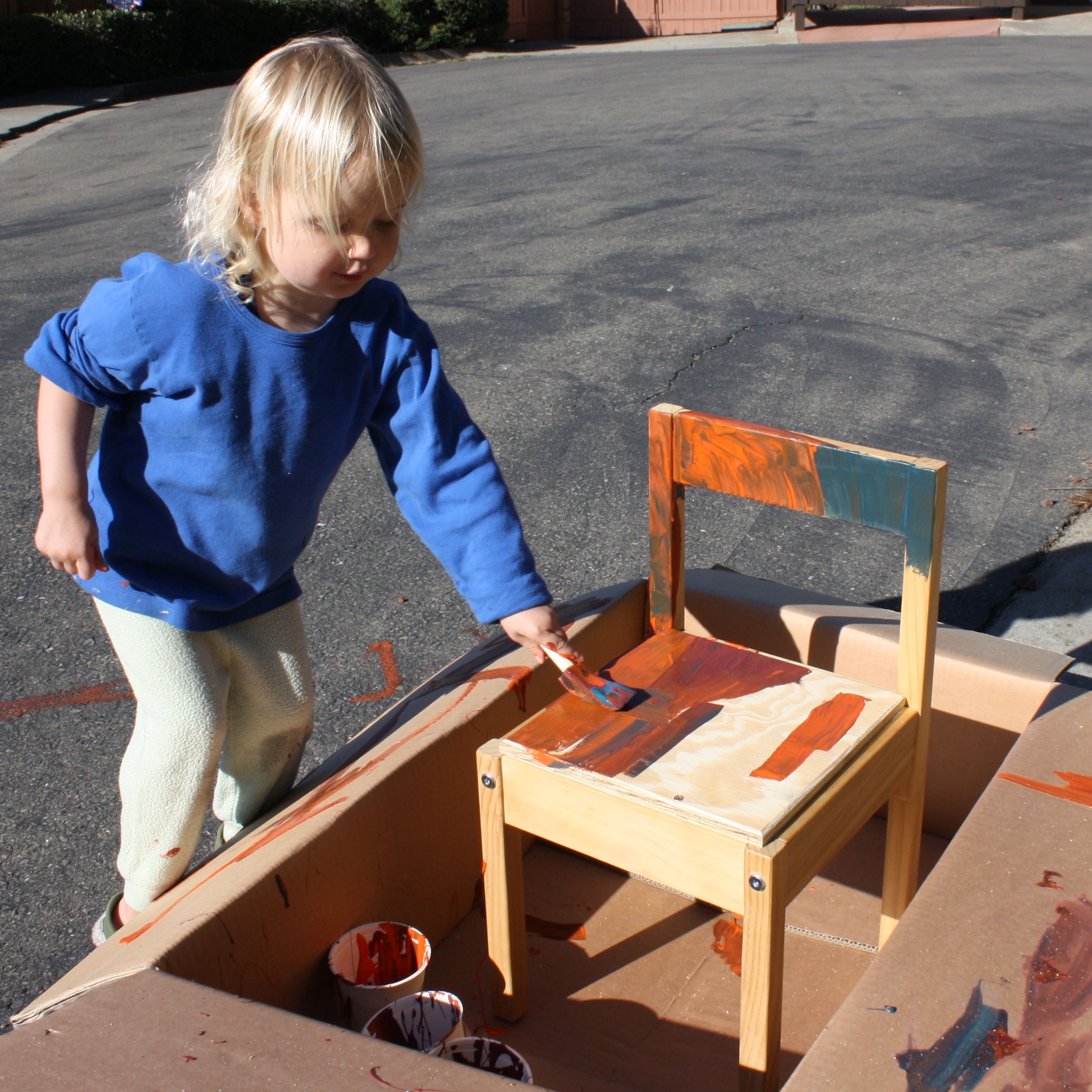 Toddler Painting Station