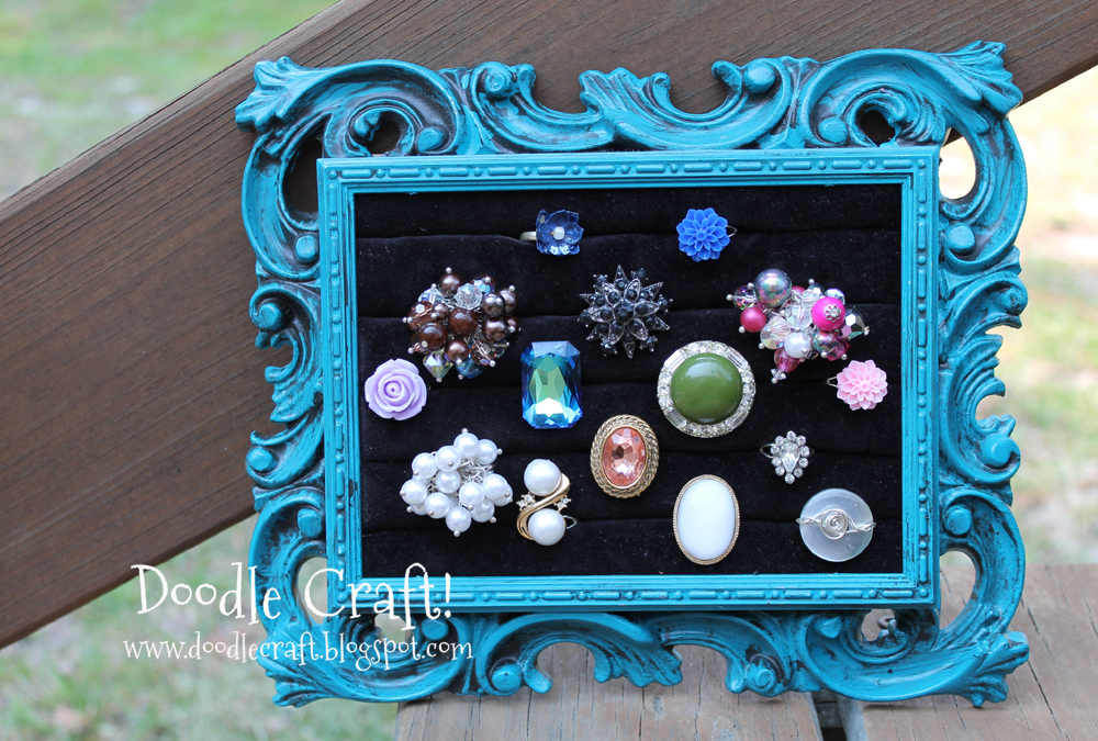 * vintage frame ୨୧ リボン飾り ヴィンテージフレーム Vintage Frame Ring Display! : 5 Steps (with Pictures