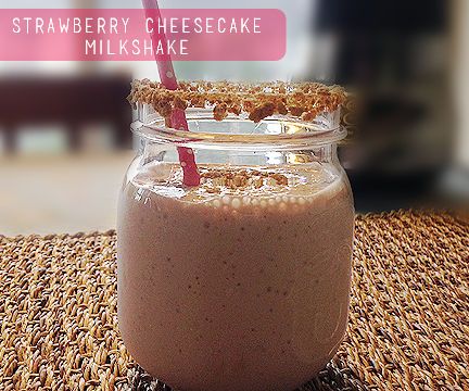 Strawberry Cheesecake Milkshake Recipe