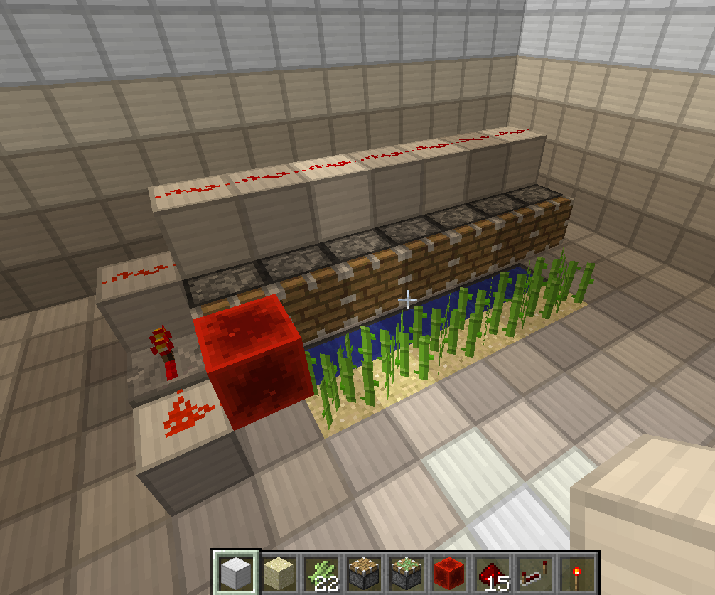 Minecraft Auto Sugarcane Harvester 
