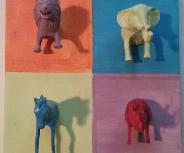 3D Animal Safari Wall Art