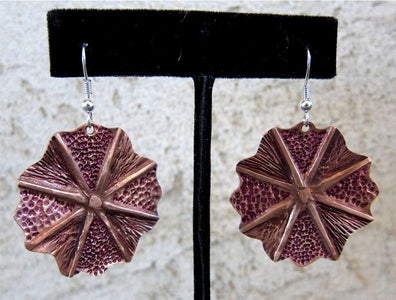 Foldformed Circle Earrings