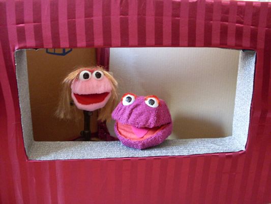 Cardboard Puppet Stage