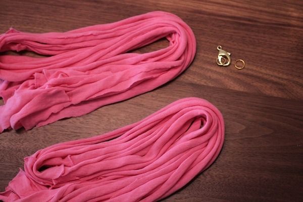 Diy T-shirt Braided Necklace