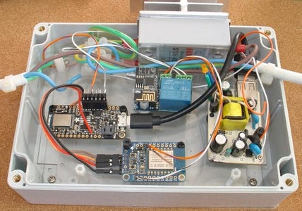 Room Heater Control Via BLE Temp Sensor and ESP-01 Timer Switch