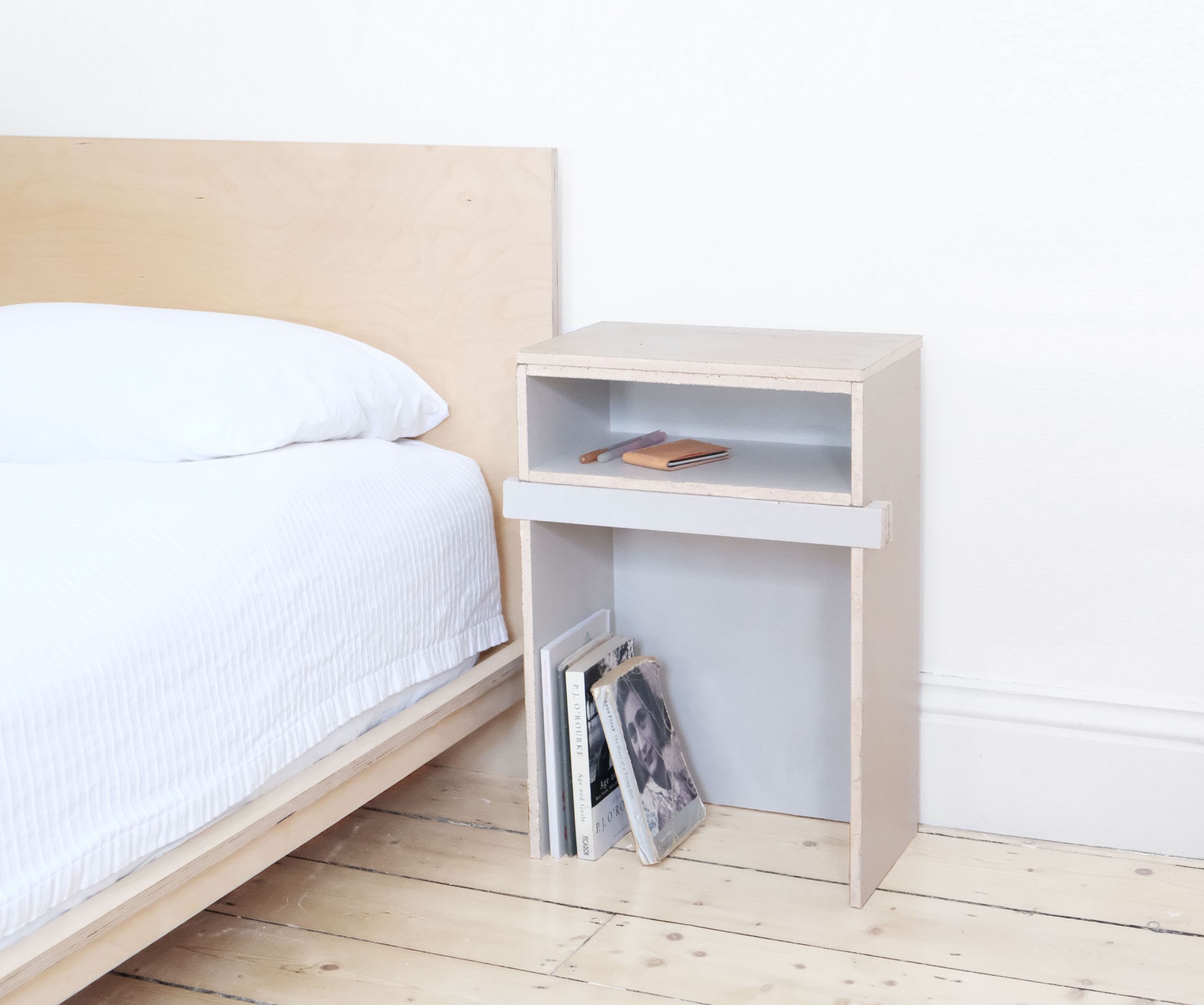 Making a Bedside Table Out of Drywall 