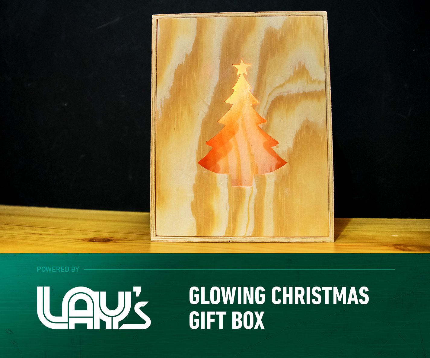 DIY Glowing Christmas Gift Box