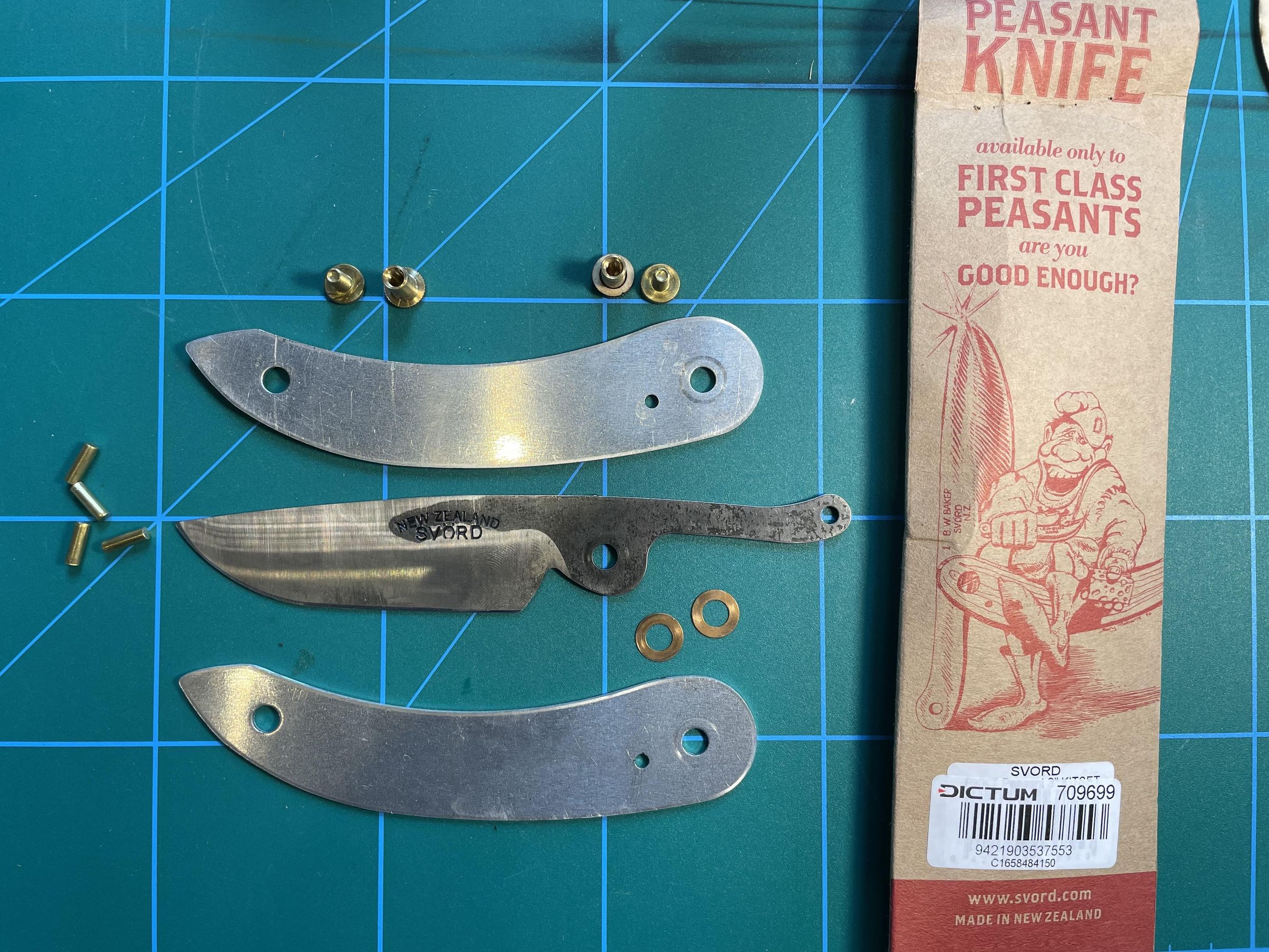 Pocket Knife Handle (using Laser Cutter) and the Svörd Peasant Knife