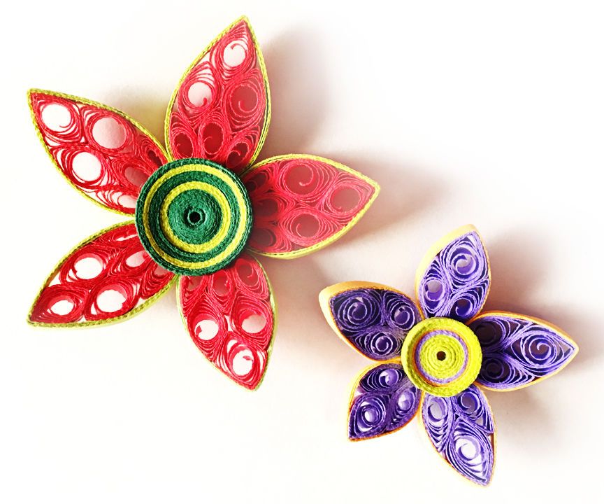 DIY Paper Quilled Flower for Decoration | Paper Quilling Art