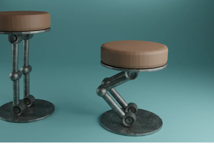 How to Design Sci Fi Bar Stool Using 3D CAD Software