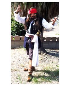 How to Make a Captain Jack Sparrow Costume on a Shoe String Budget!