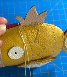 Sewing Together the Body: Attaching the Top Fin