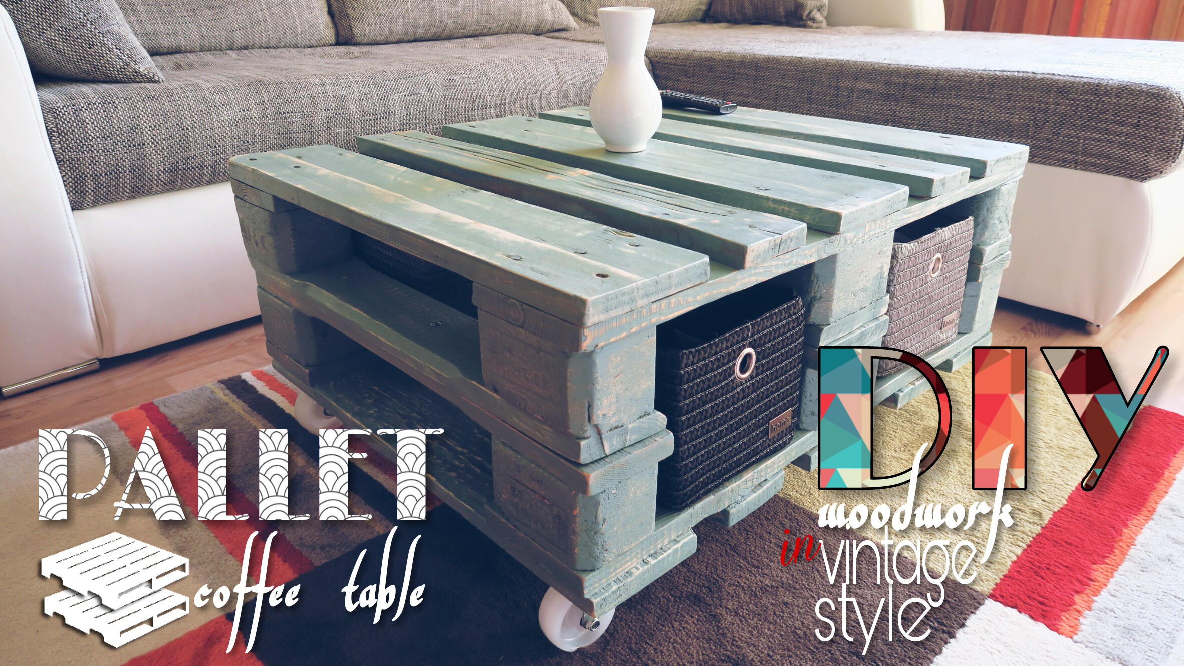 Vintage Style Coffee Table From Pallet - VIDEO : 12 Steps (with