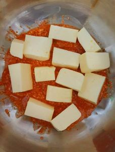 Put the Paneer Cubes in the Bowl