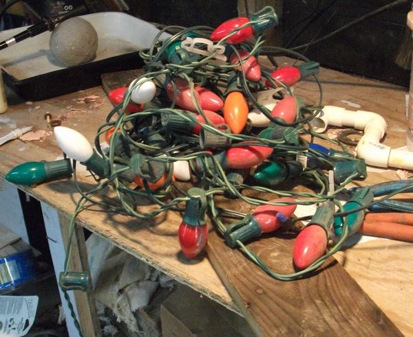 Creating a Light Strip From Old Christmas Lights