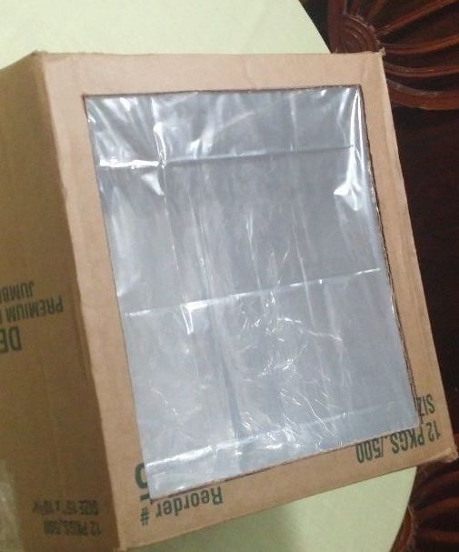 Solar cooker (cardboard box)