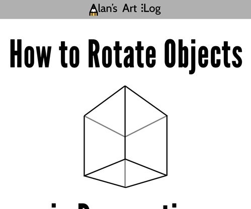 Advanced Perspective Drawing (Perfect Squares, Cubes, and How to Rotate Objects)