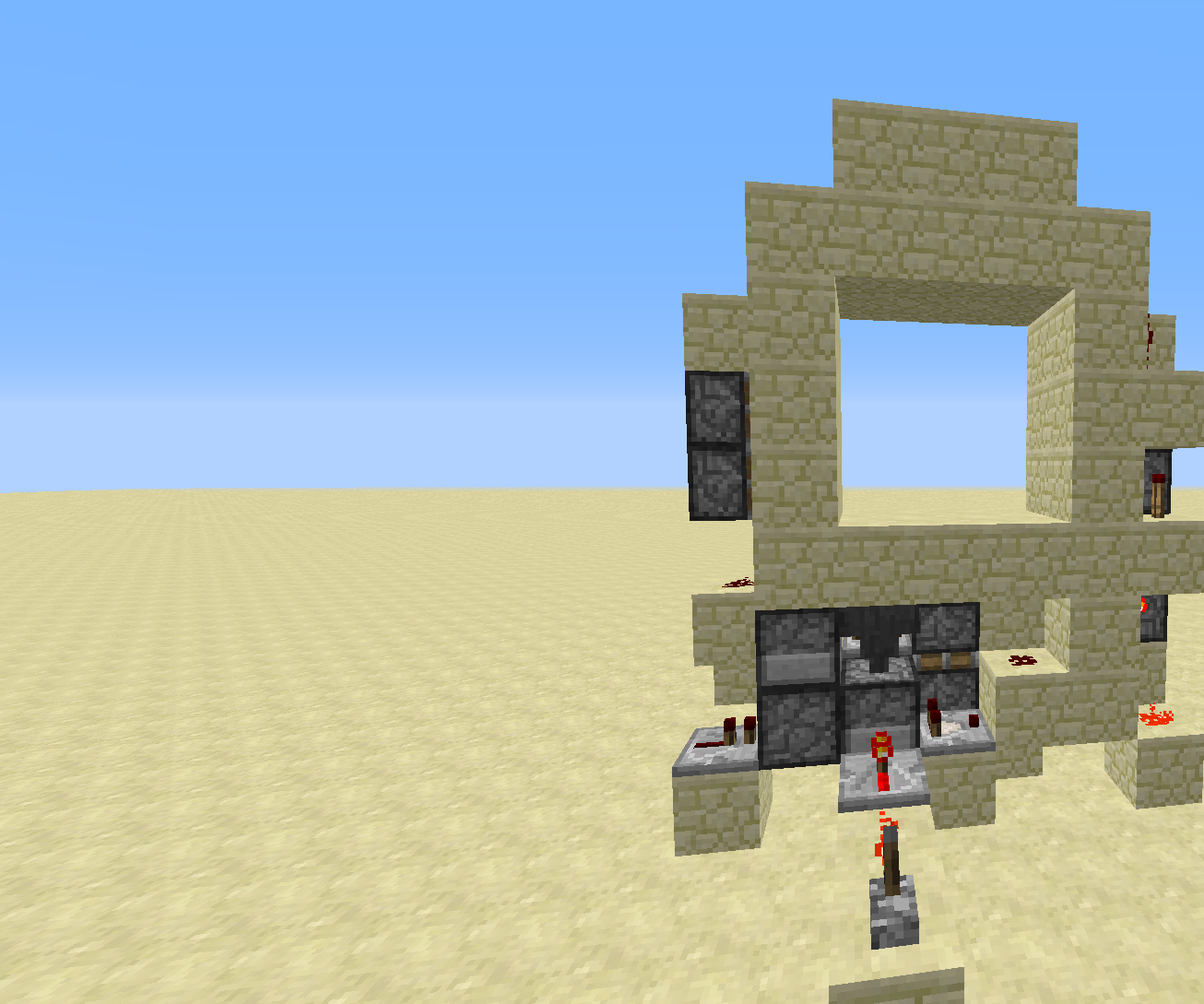 3x3 Minecraft Piston Door