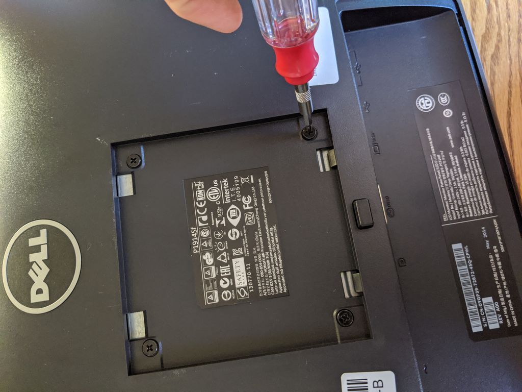 Disassembling the LCD