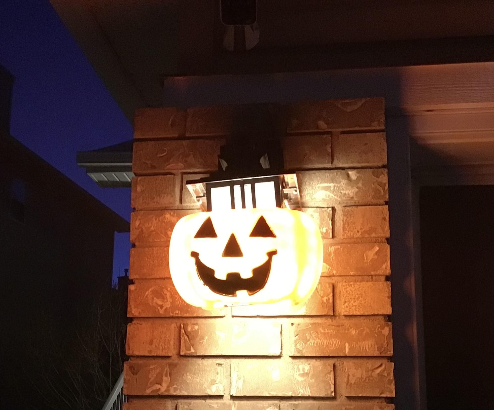 Halloween Outside Pumpkin Light 
