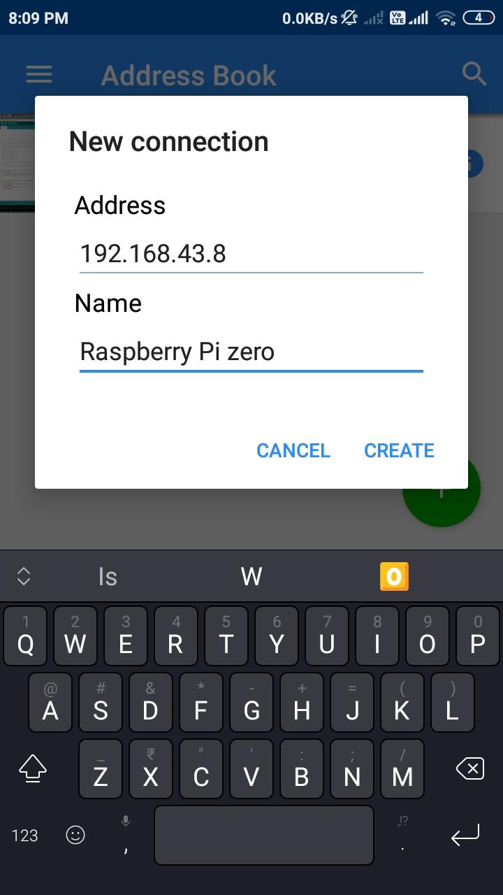 Add Pi in VNC Viewer