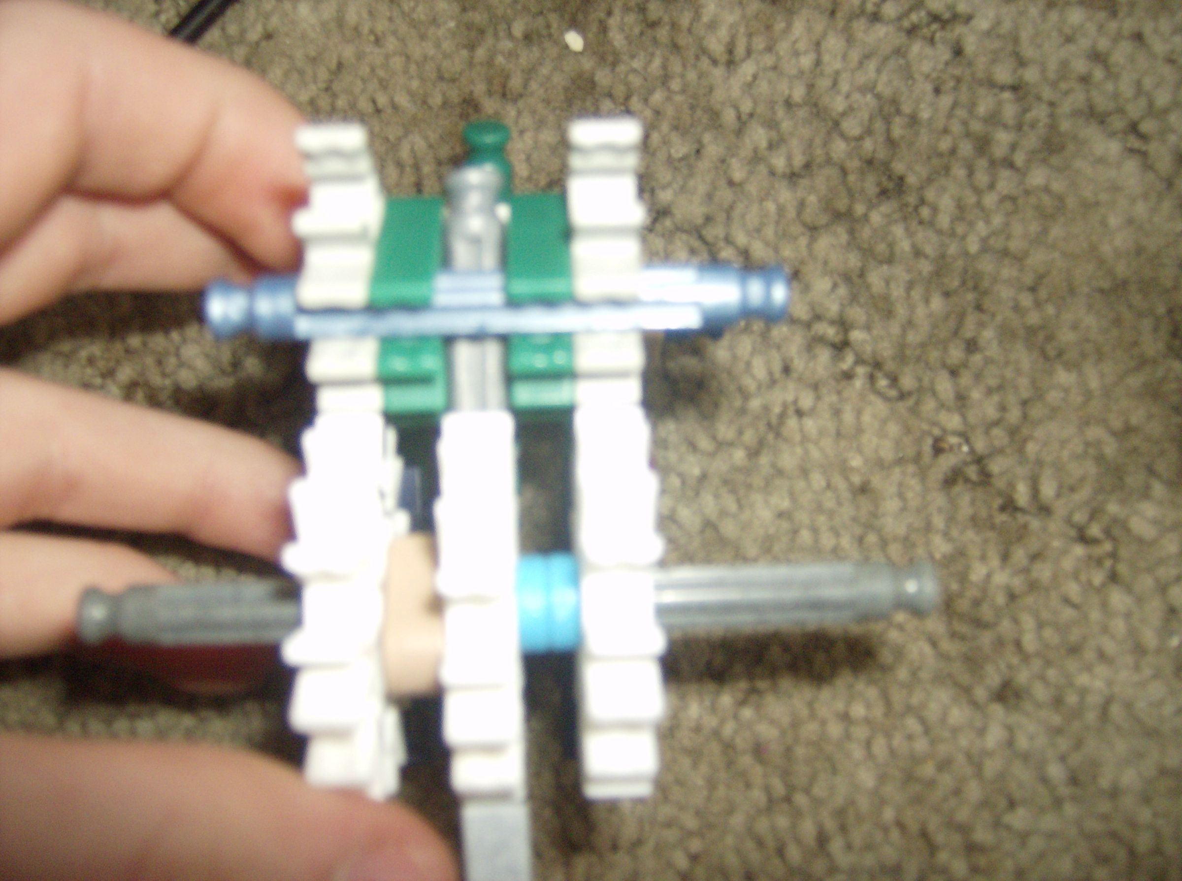 Knex Rubber Band Gun Pistol 4 Steps Instructables