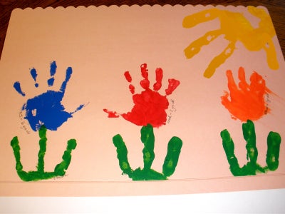 Giant Hand Print Art Card