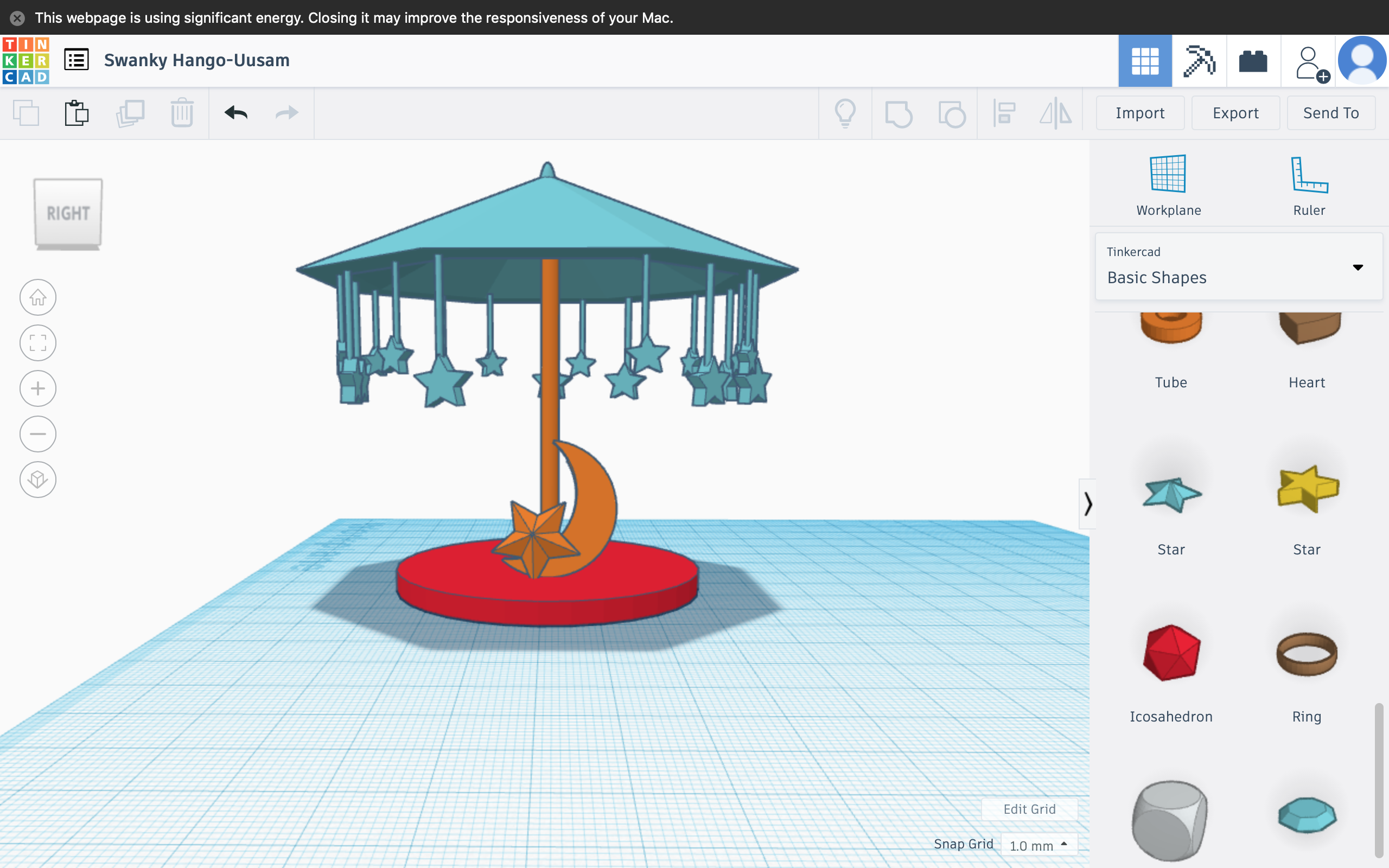 3D Design With Tinkercad How to Make a Cute Star Umbrella 17 Steps