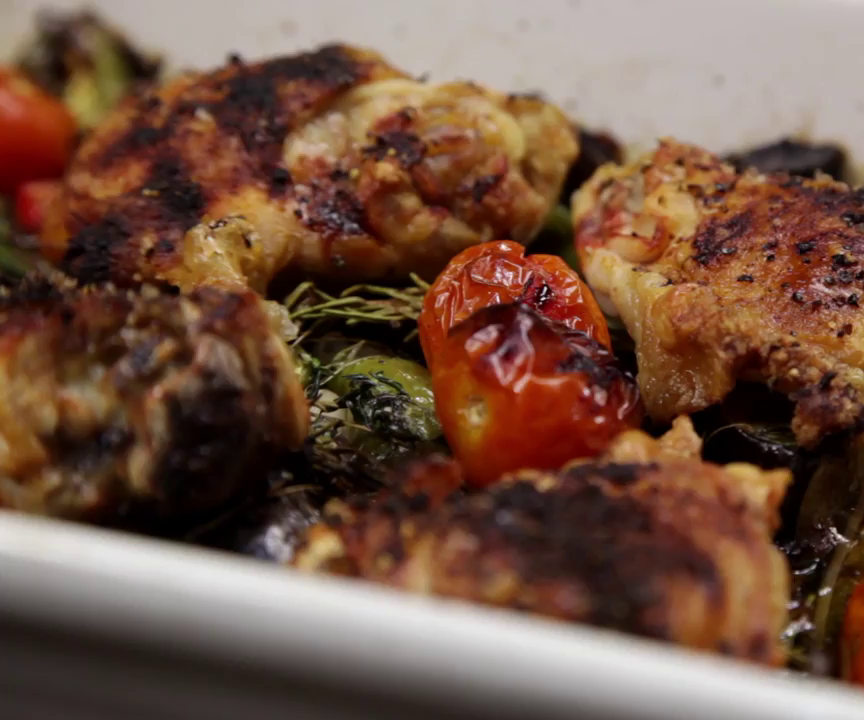 How to Cook a Roast Chicken Bake With Saffron Rice
