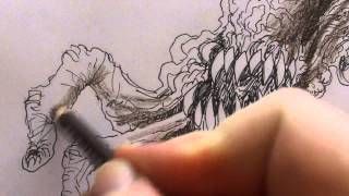 Drawing a Arm Monster Concept Video