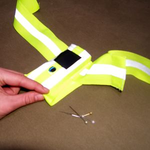 Sewing MP3 Enclosure to Armband