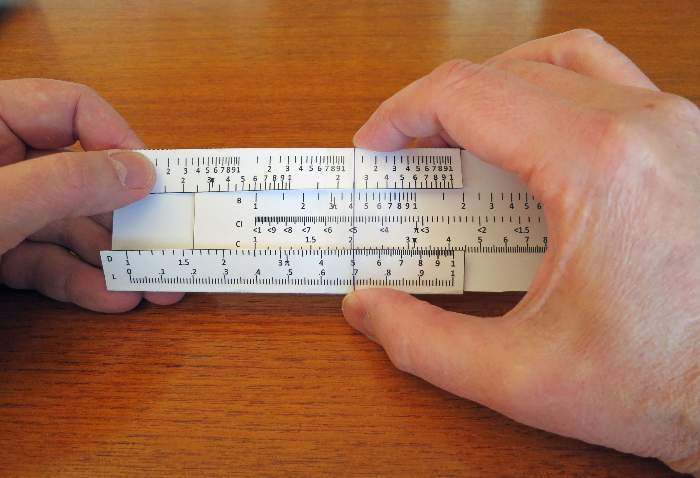 Make a simple paper slide rule