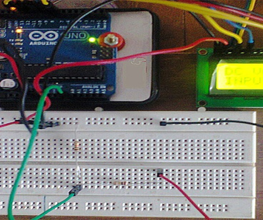 AURDINO DC VOLTMETER 0 to 230/300 VDC MEASUREMENT USING LEAF VOLTSNS300 V1