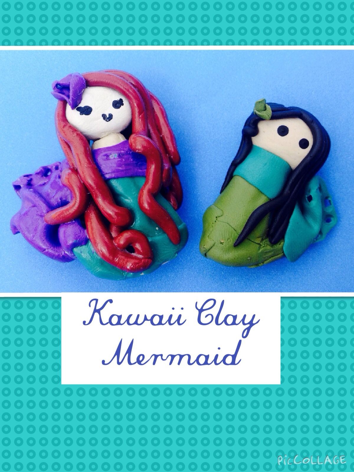 Kawaii Mermaid Clay Charm