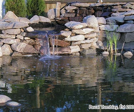 Waterfall for Pond or Water Garden - Building Cascading Pond Waterfalls