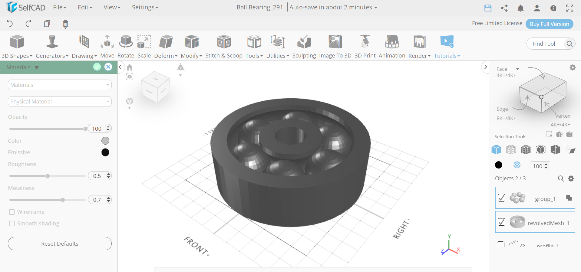 HOW TO CREATE a 3D BALL BEARING IN 3D MODELLING SOFTWARE : 9 Steps ...
