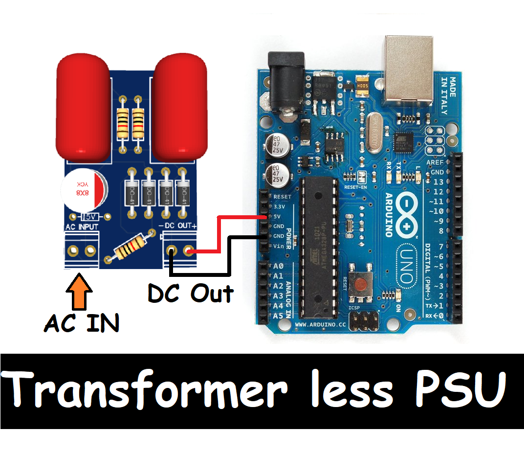 Transformer-less Power Supply for Microcontrollers. : 10 Steps ...