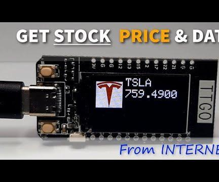 GET STOCK PRICE TTGO ESP32