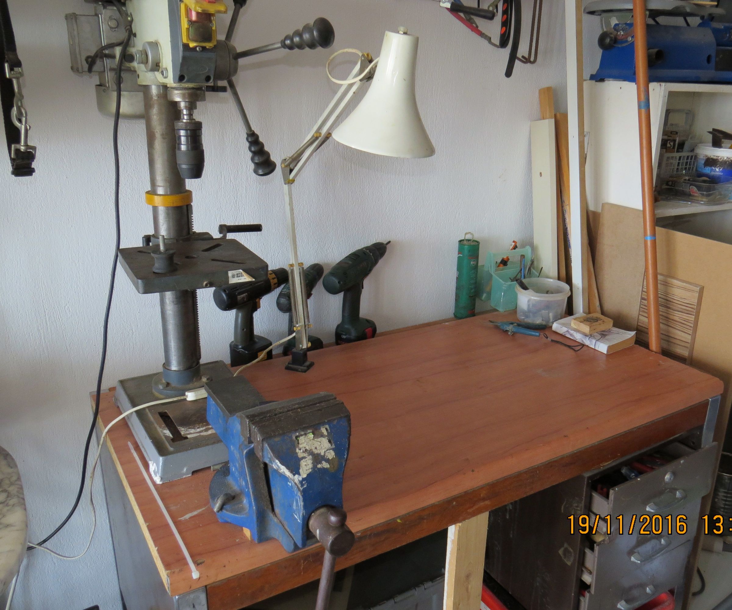 Rarely Used Bench Grinder Support